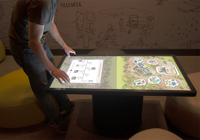 touch screen digital interactive exhibit - immersive digital interactive experience - media - interactive apps for museums - exhibits - galleries - interpretive centres