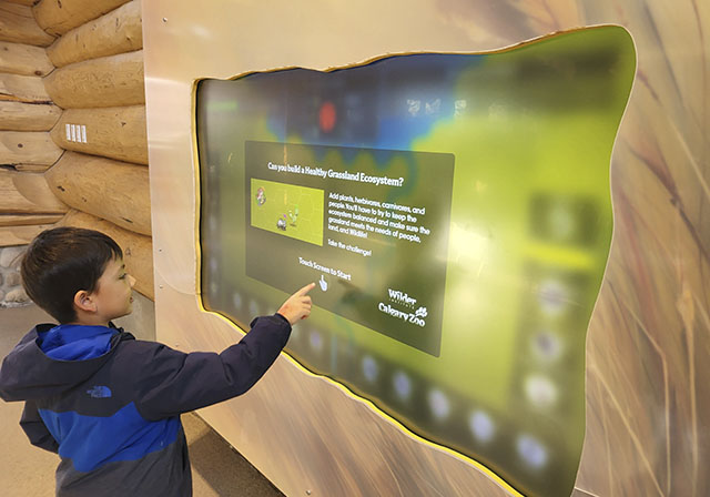 touch screen digital interactive exhibit calgary zoo ecosystem app digital interactive experience - media - interactive apps - zoo museums interpretive