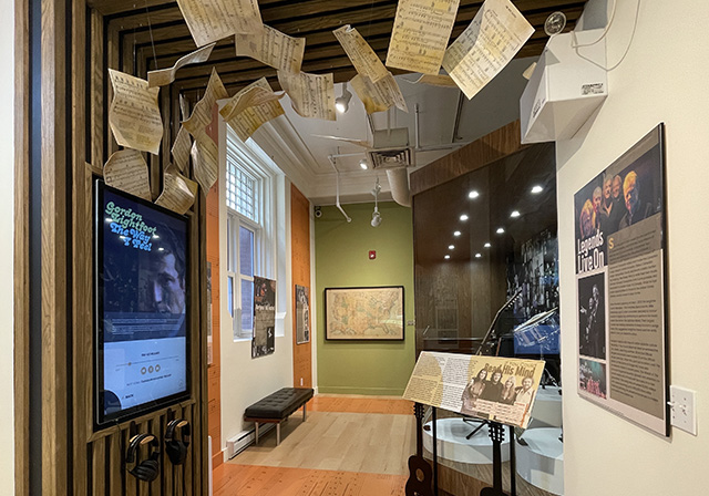 touch screen digital interactive singer song writer exhibit orillia ontario museum of art and history - multimedia digital interactive experience - music - media - juke box music interactive app - museum of art and history canada